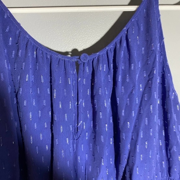 Rebecca Taylor Sleeveless Silk Blend Flutter Collar Dress Size 6 - Picture 7 of 9